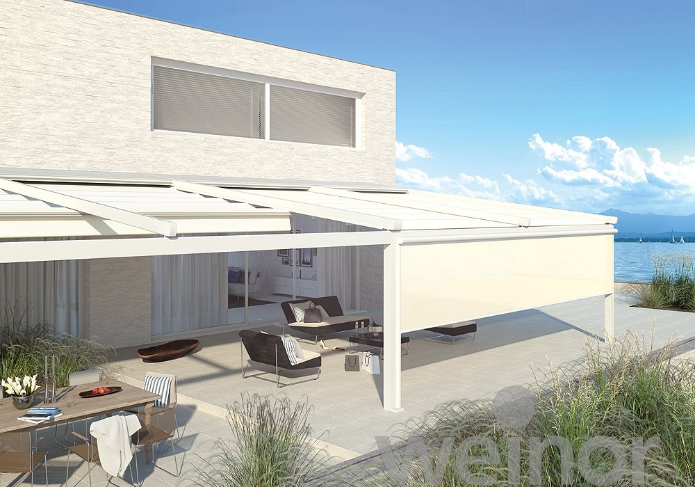 Terrassenfaltdach Weinor Pergotex II - EcoWintergärten