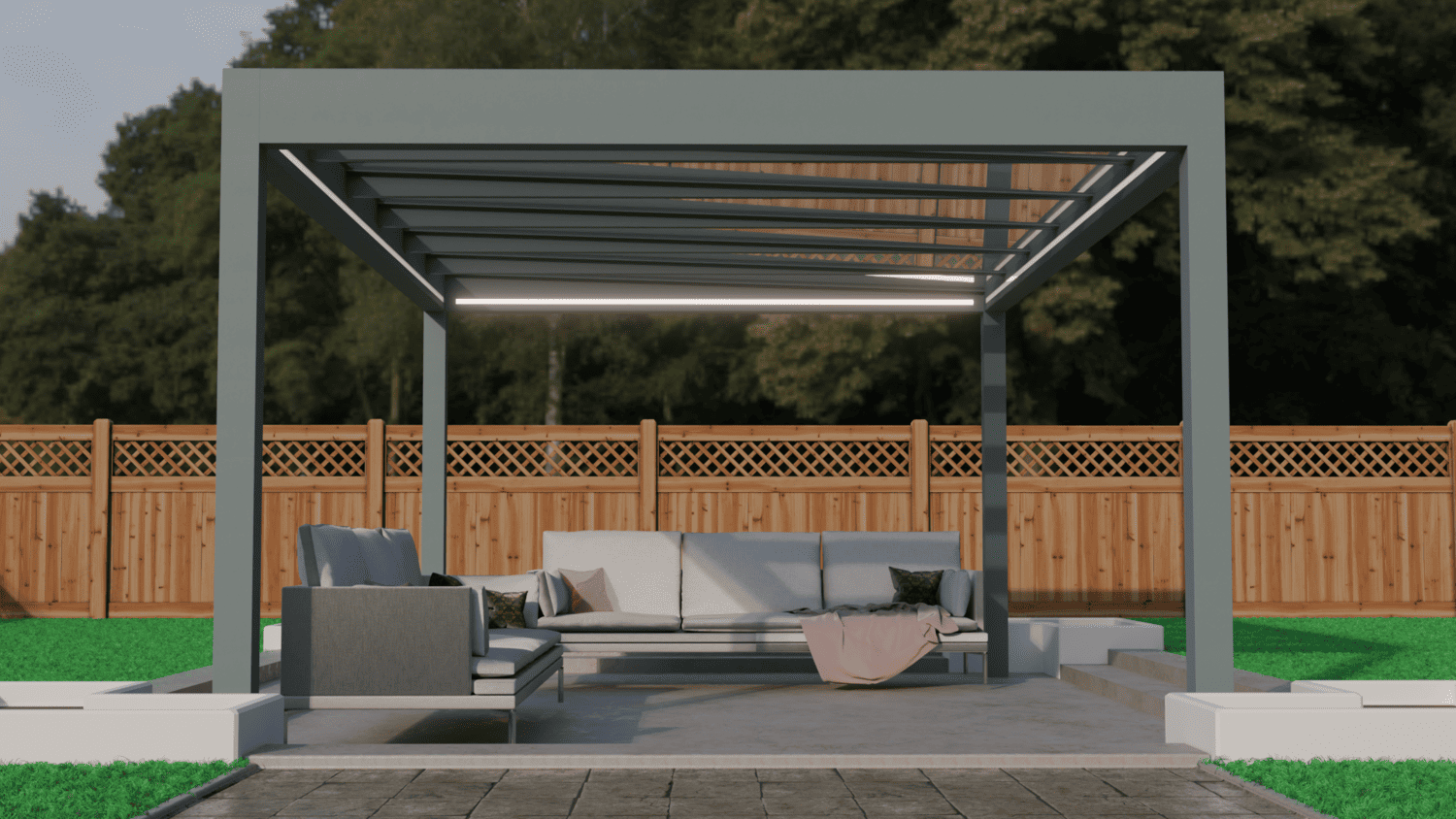 Ecocube freistehende Terrassenübedachung